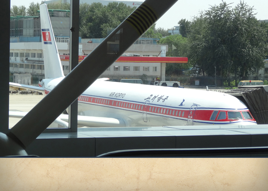 The Air Koryo airplane that took Adam Makos and Tom Hudner into North Korea. 