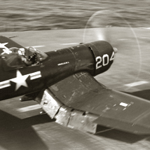 VF-32 F4U-4 Corsair takeoff