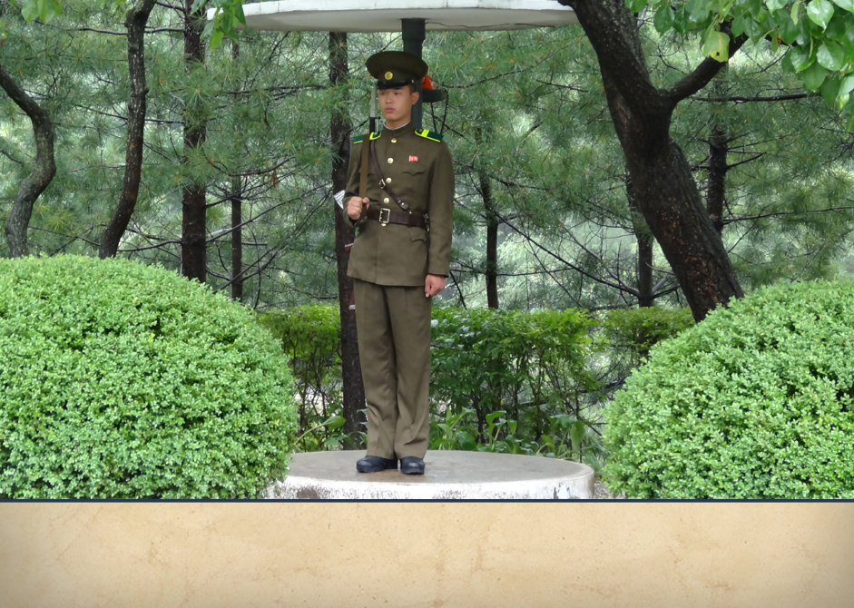 North Korean soldier.